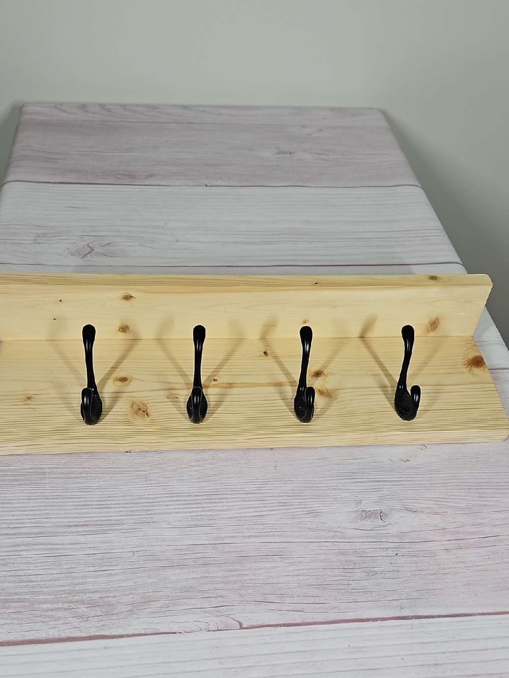 Shelf Wall Mount With Hooks